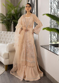 Peach Blossom Raw Silk Pakistani Formal Dresses