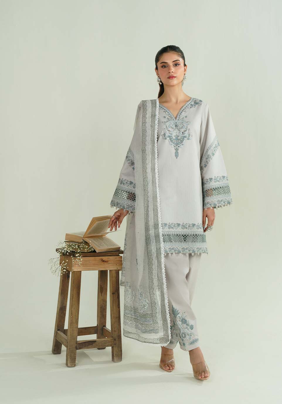 CHANDNI Cotton Pakistani Formal Dresses