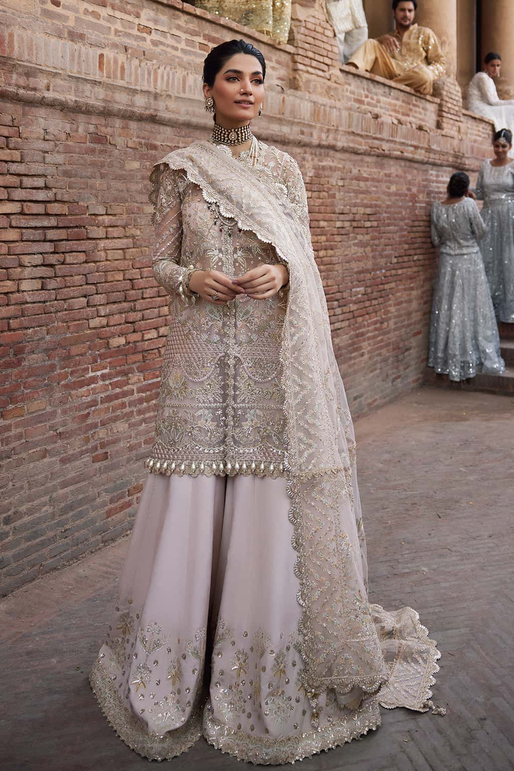 Meharbano Raw Silk Pakistani Formal Dresses - Afrozeh - 1