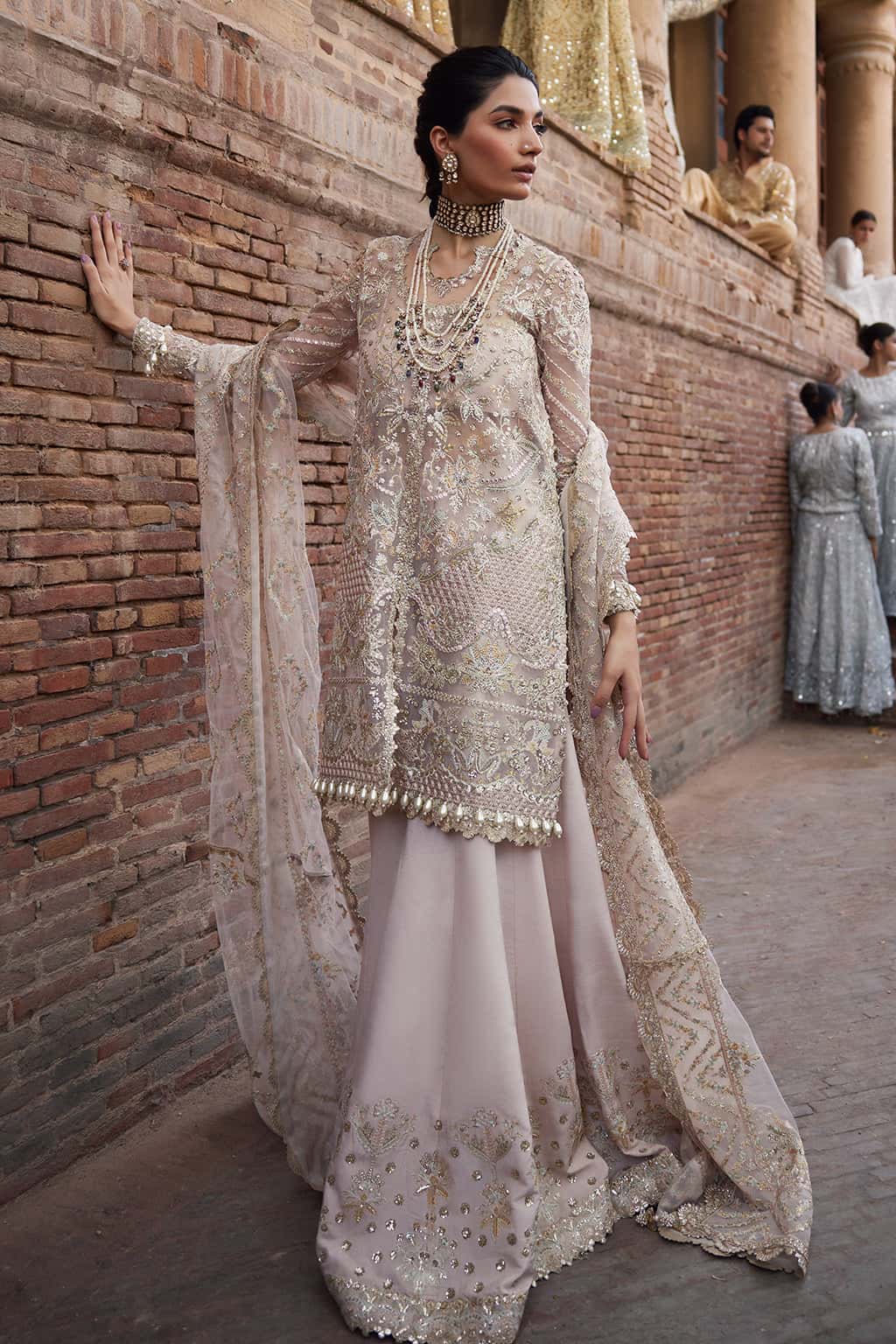 Meharbano Raw Silk Pakistani Formal Dresses - Afrozeh - 4