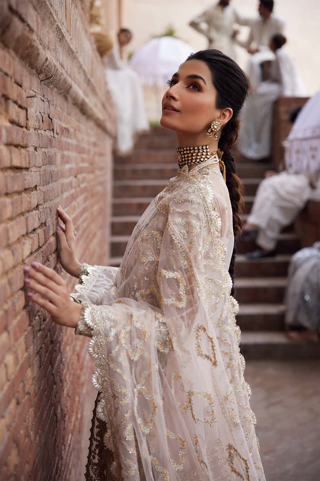 Meharbano Raw Silk Pakistani Formal Dresses - Afrozeh - 3