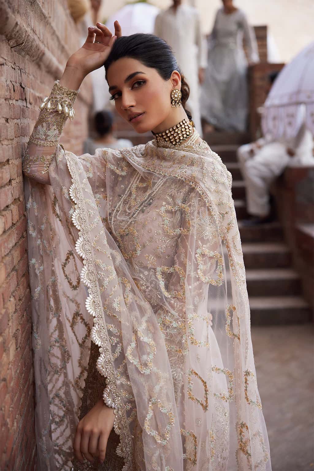 Meharbano Raw Silk Pakistani Formal Dresses - Afrozeh - 6