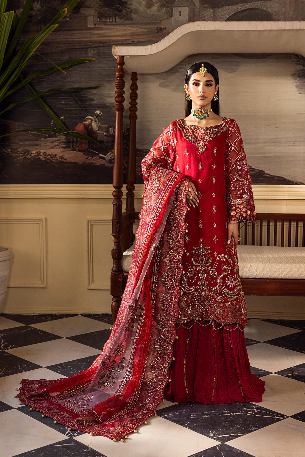 LP-02 Gulfishan Embroidered Pakistani Dress