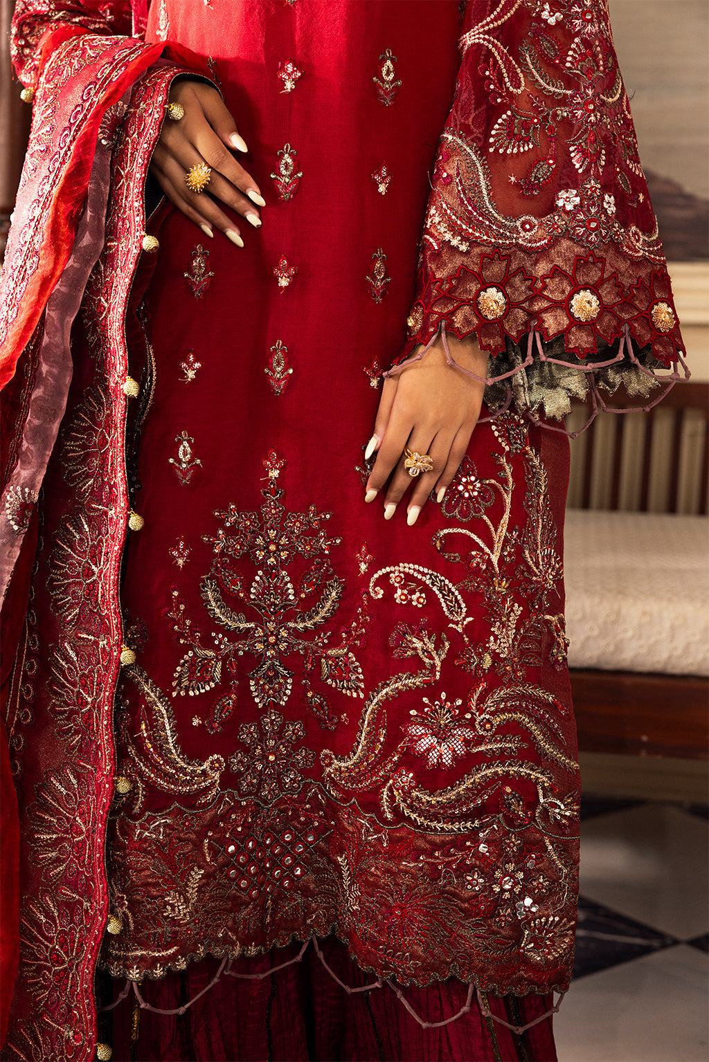 LP-02 Gulfishan Embroidered Pakistani Dress