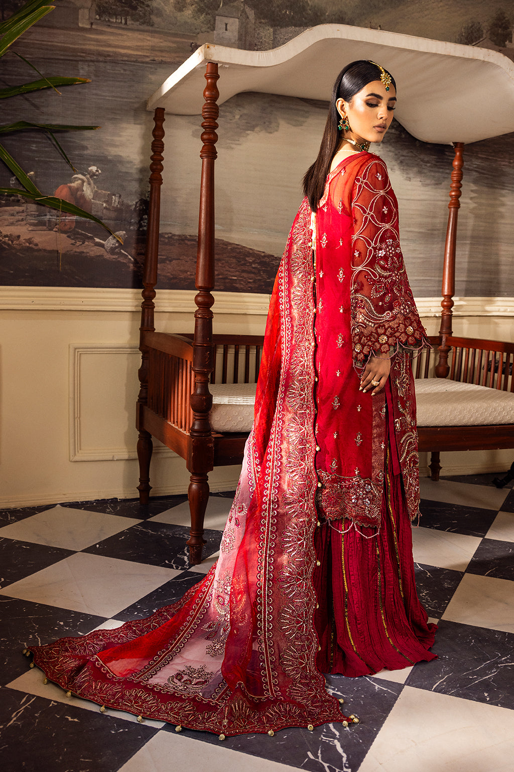 LP-02 Gulfishan Embroidered Pakistani Dress