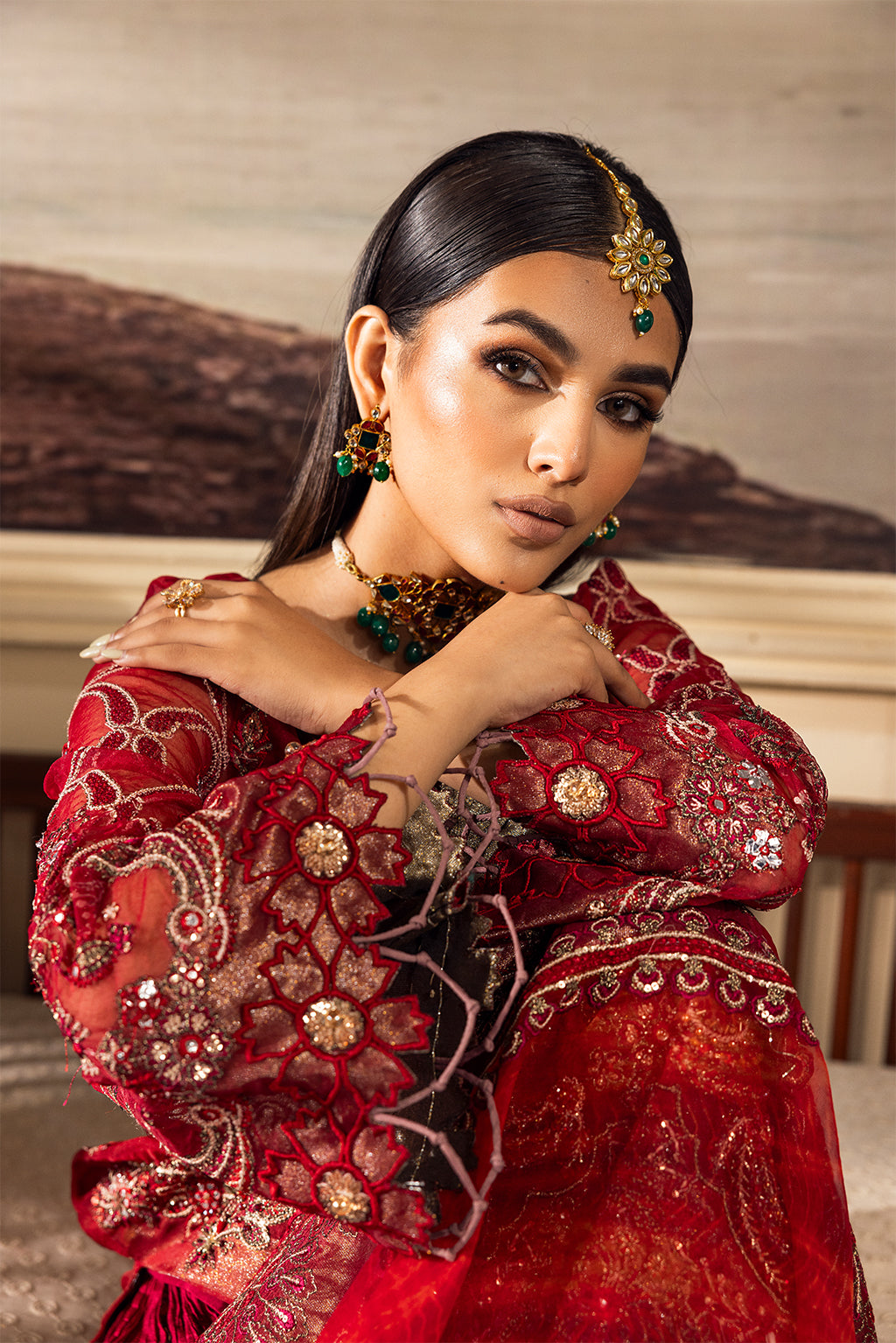 LP-02 Gulfishan Embroidered Pakistani Dress