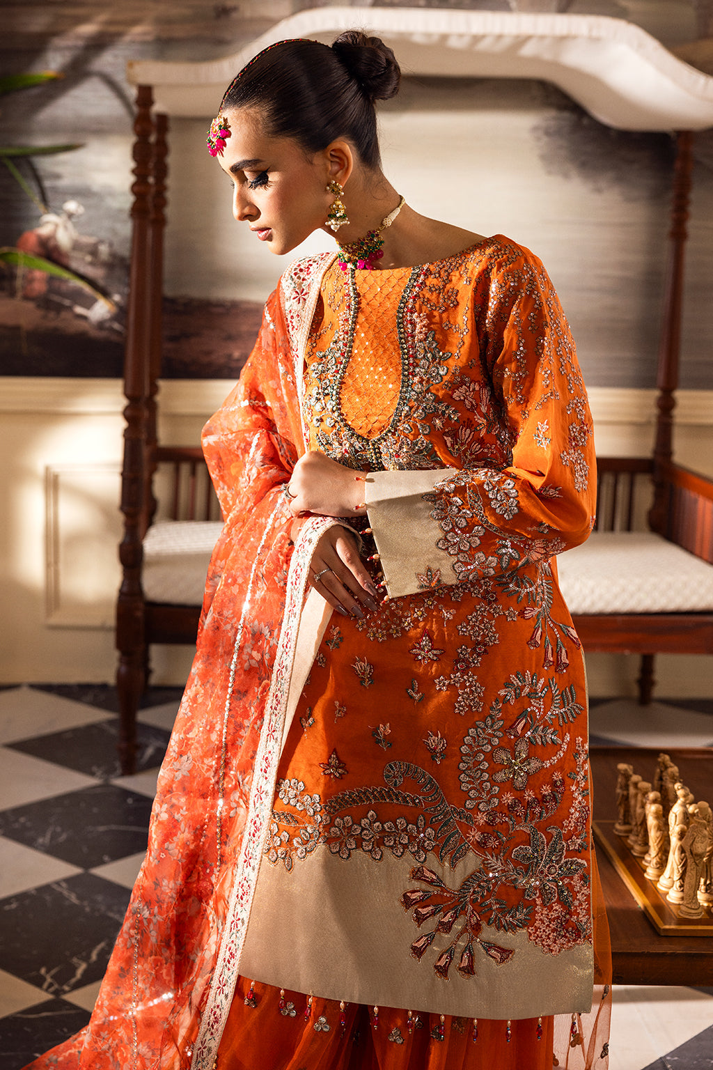 LP-07 Mastani Raw Silk Pakistani Formal Dresses