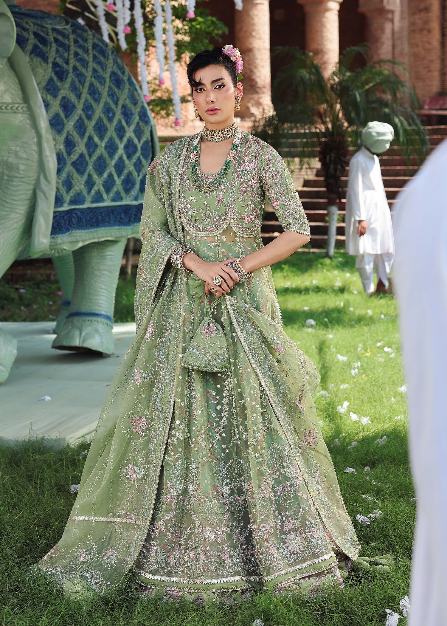 HEER Raw Silk Pakistani Formal Dresses