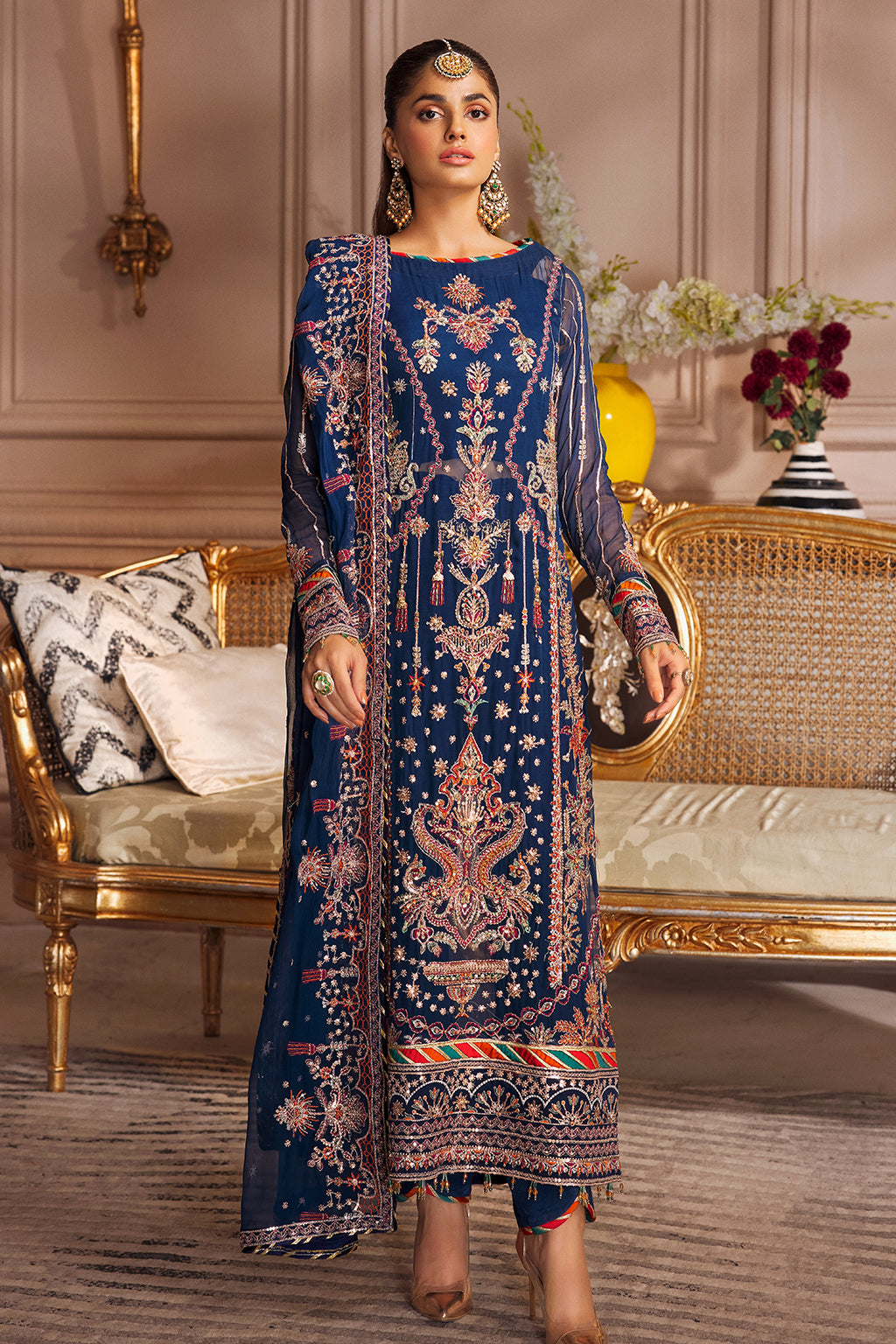 EL-02 Raw Silk Pakistani Formal Dresses
