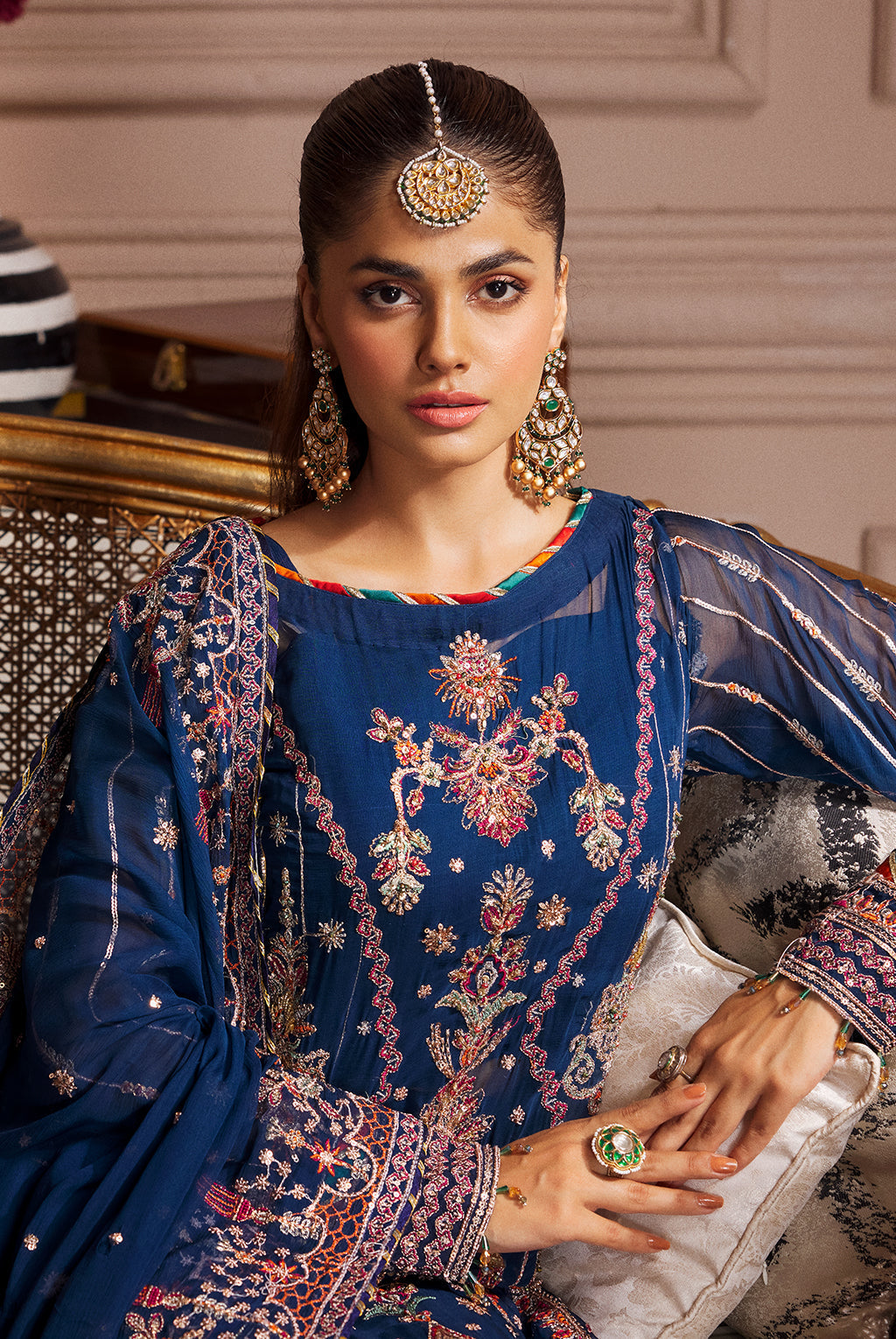 EL-02 Raw Silk Pakistani Formal Dresses