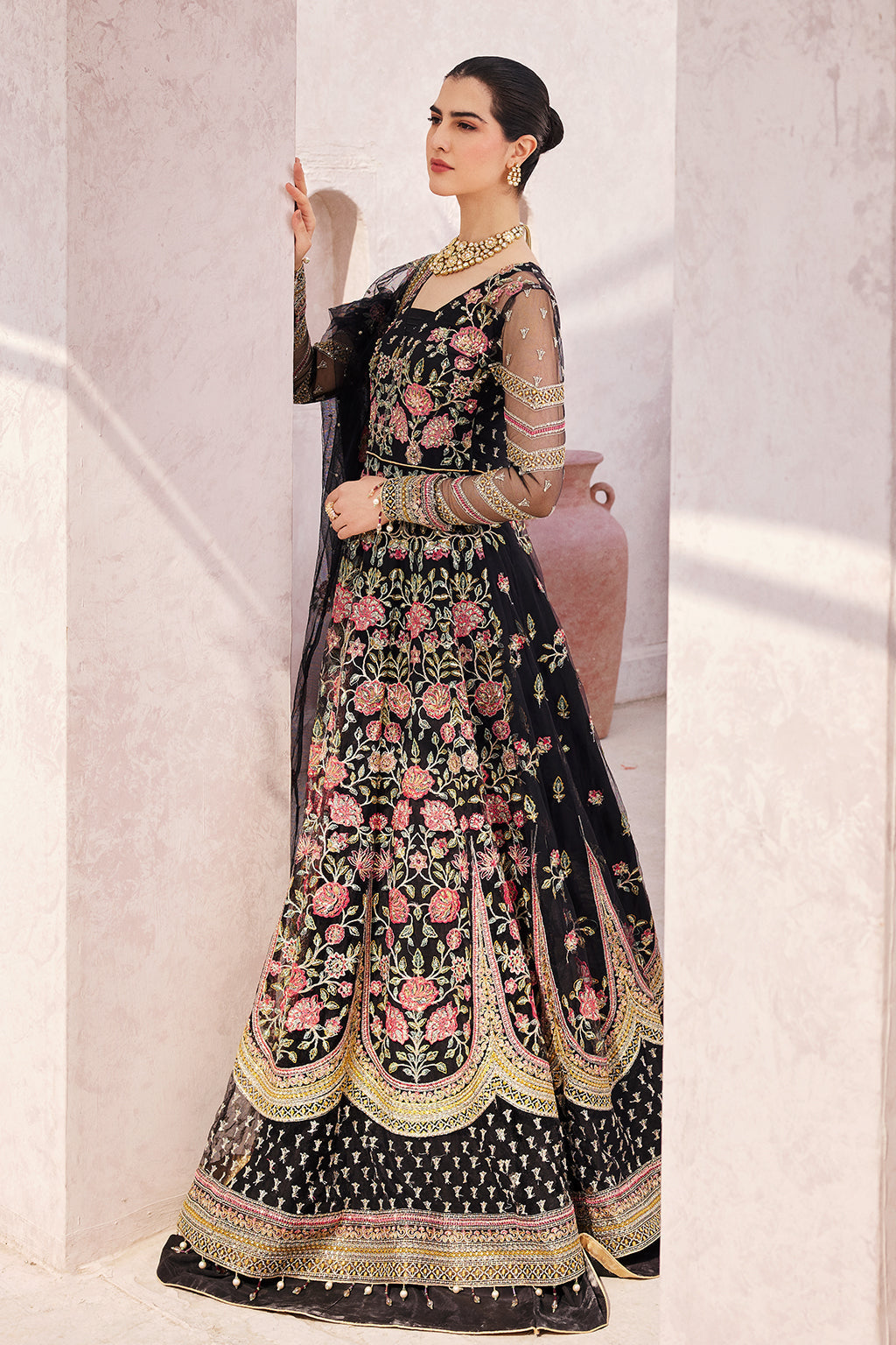 MH-205 Embroidered Pakistani Dress