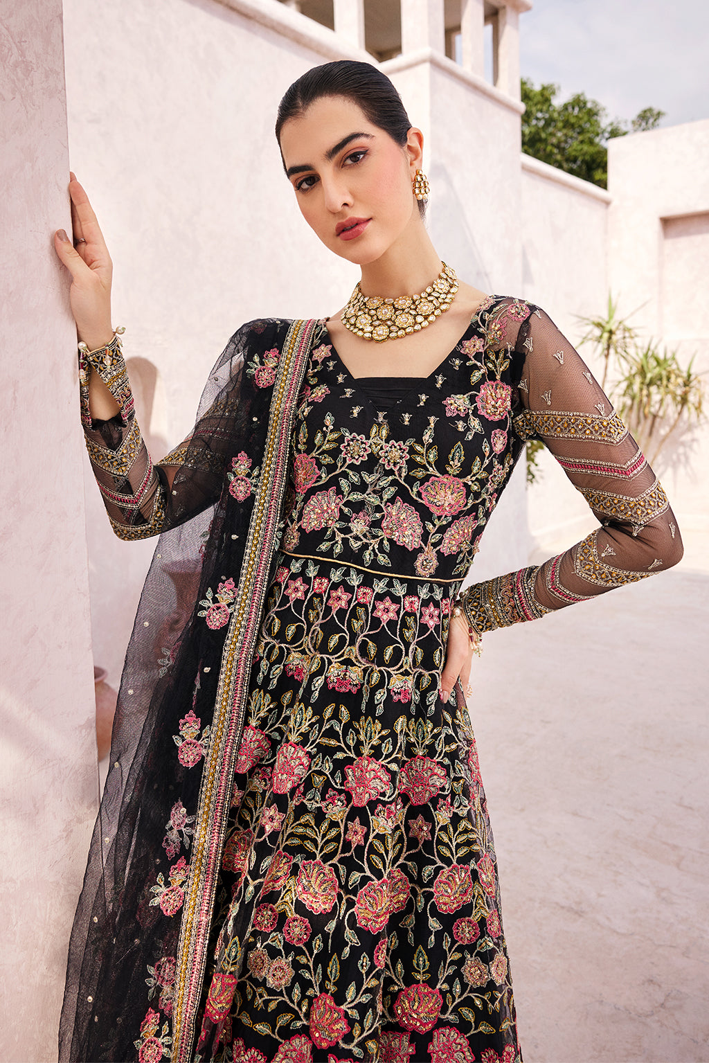 MH-205 Embroidered Pakistani Dress