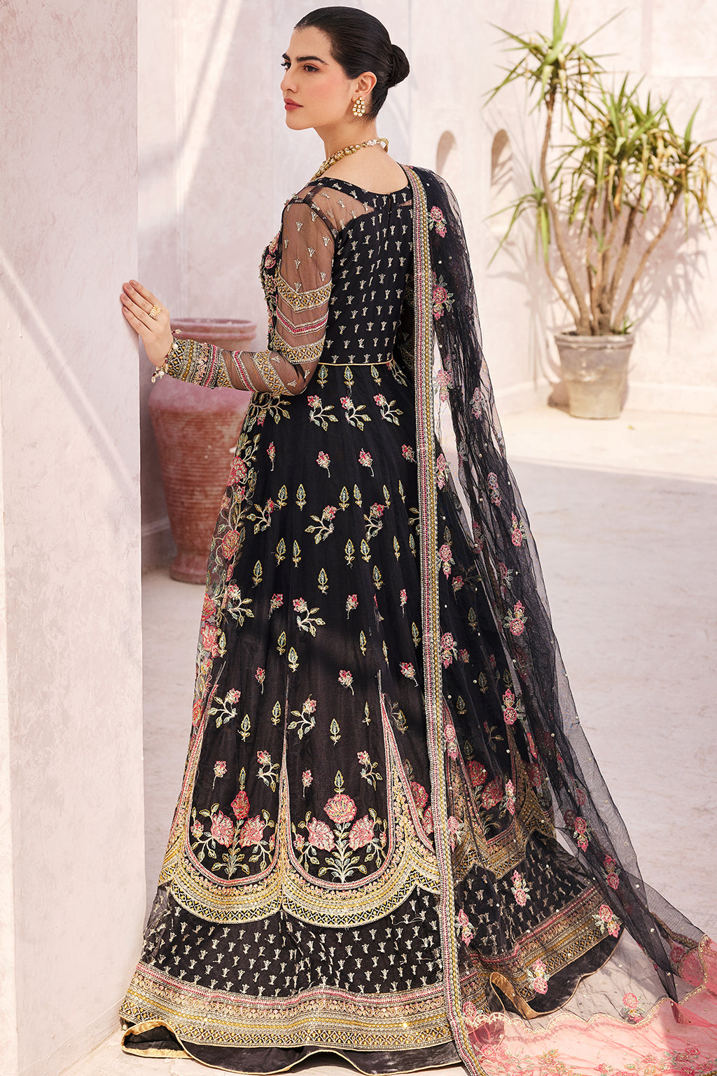 MH-205 Embroidered Pakistani Dress