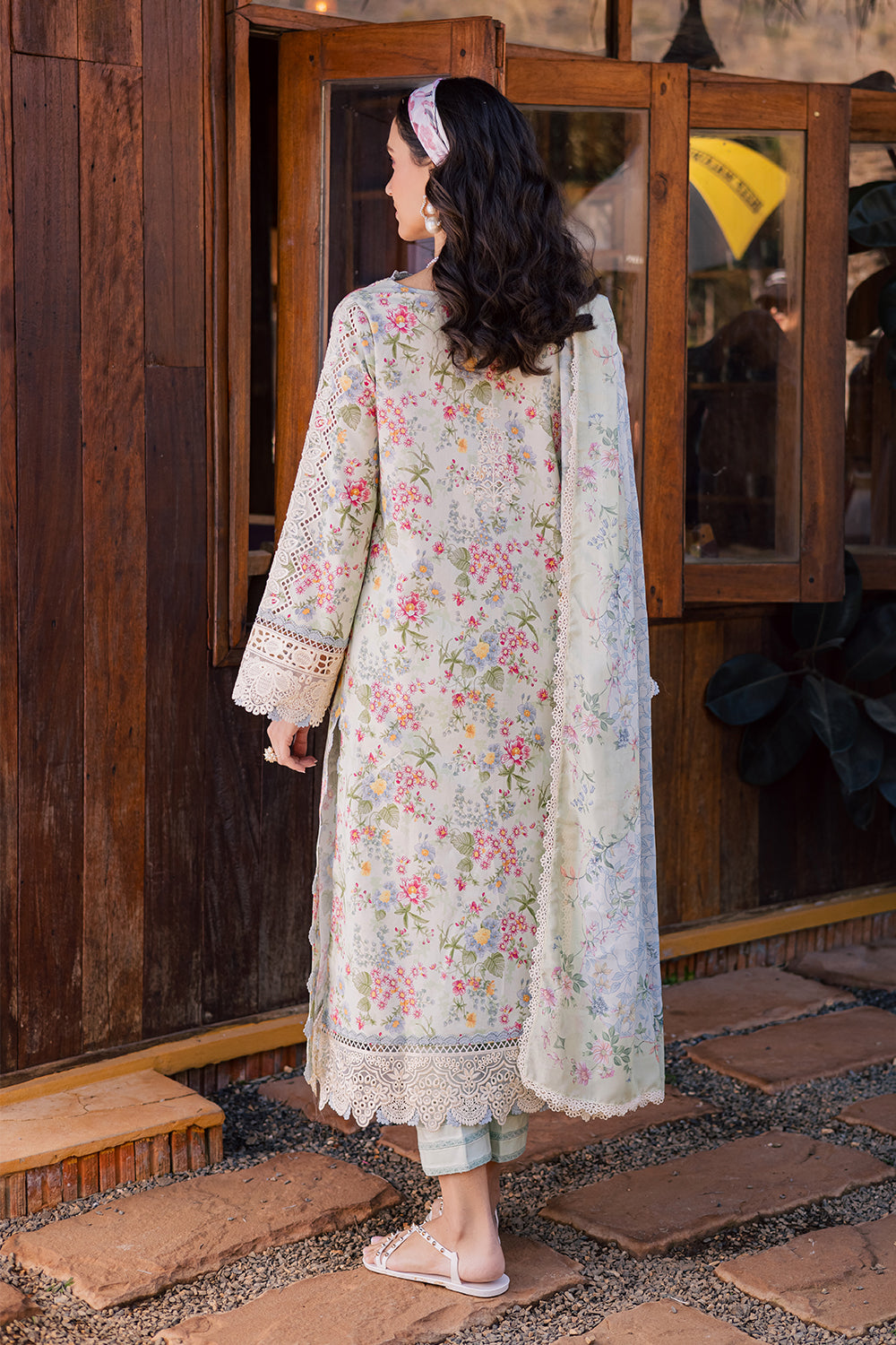 REEM (AV-03) Silk Pakistani Summer Dresses - aabyaan - 3