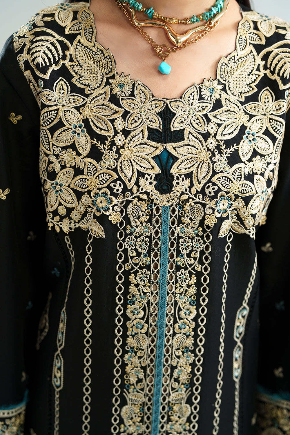 NOCTRA (AD-05) Cotton Pakistani Formal Dresses - aabyaan - 5
