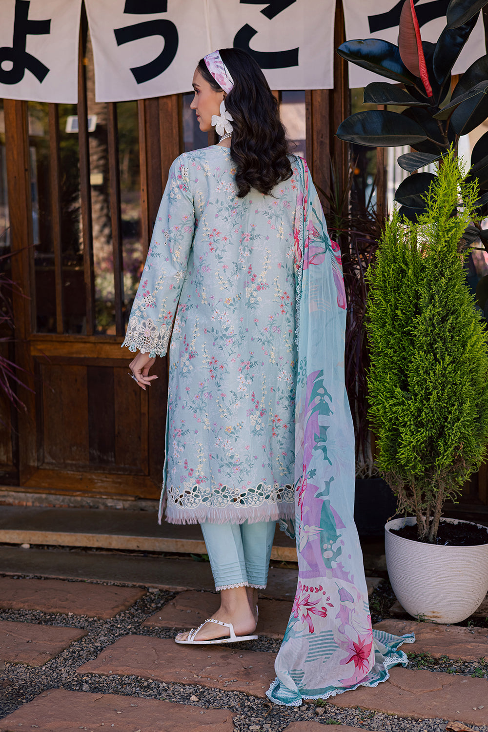 ZARMINAH (AV-01) Chiffon Pakistani Summer Dresses - aabyaan - 2