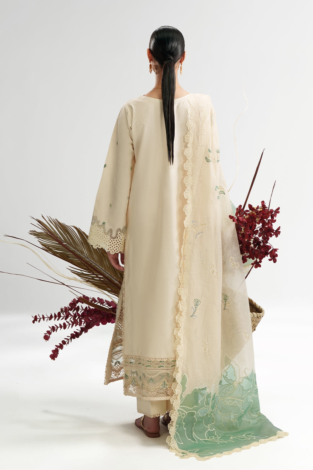 EIRENE (AD-04) Organza Pakistani Formal Dresses - aabyaan - 4