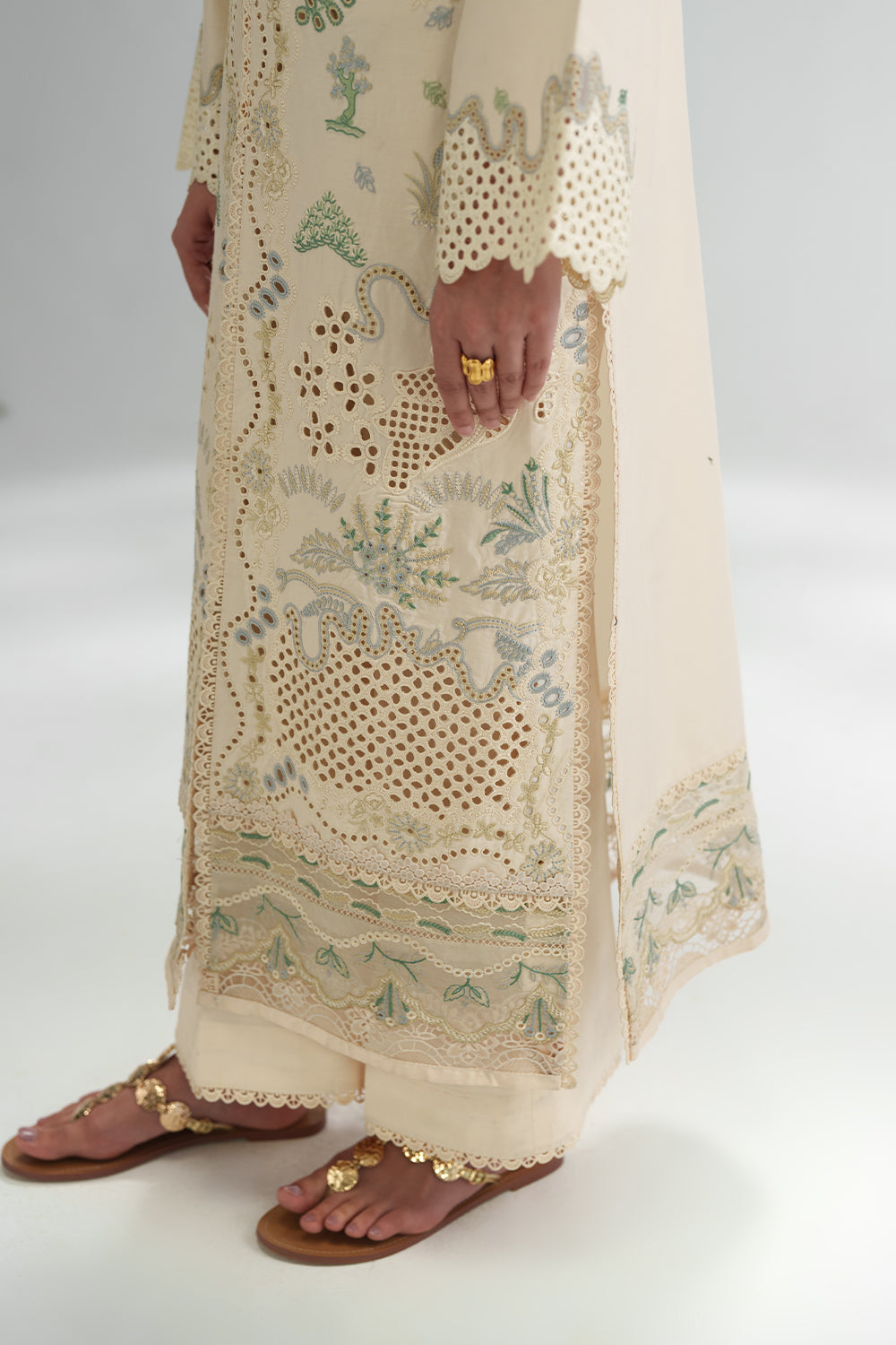 EIRENE (AD-04) Organza Pakistani Formal Dresses - aabyaan - 5