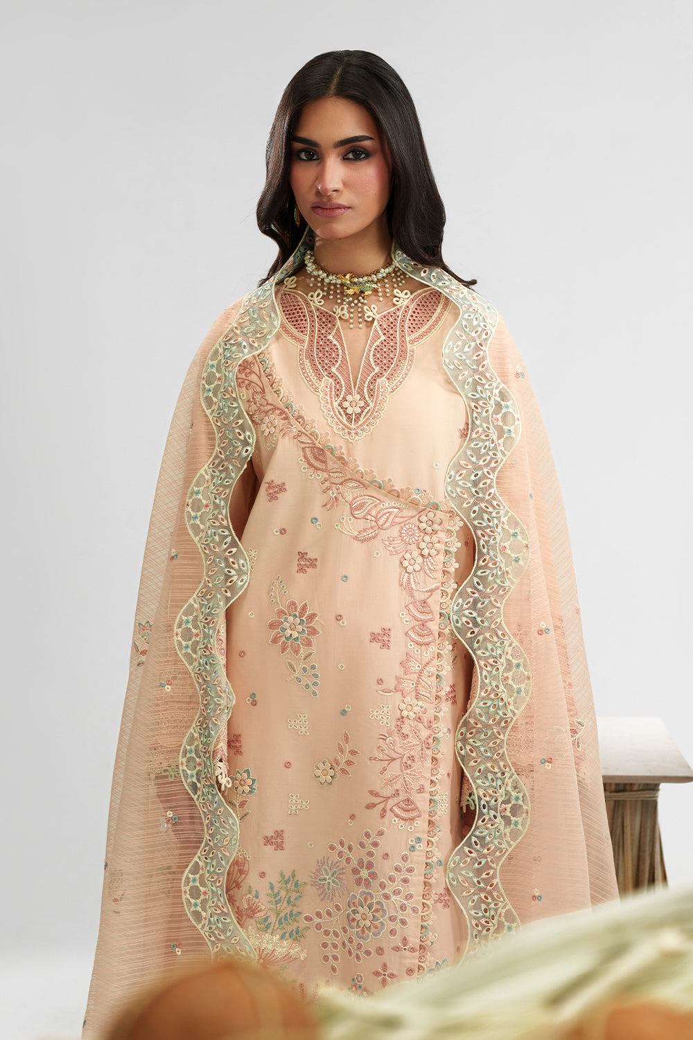 SORELLE (AD-02) Organza Pakistani Formal Dresses - aabyaan - 2