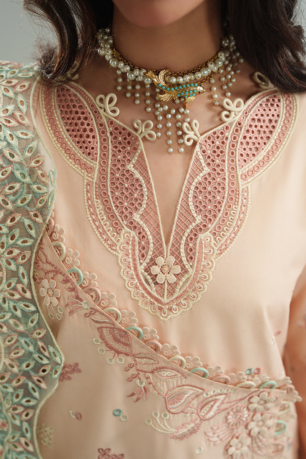 SORELLE (AD-02) Organza Pakistani Formal Dresses - aabyaan - 5