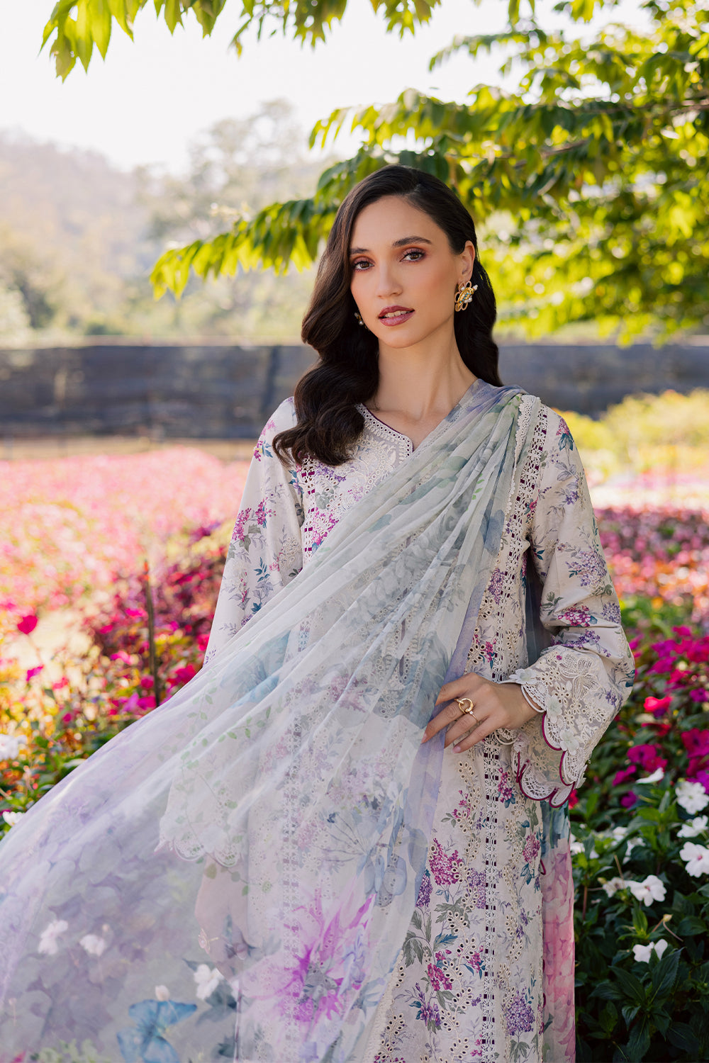ELARA (AV-02) Chiffon Pakistani Summer Dresses - aabyaan - 5