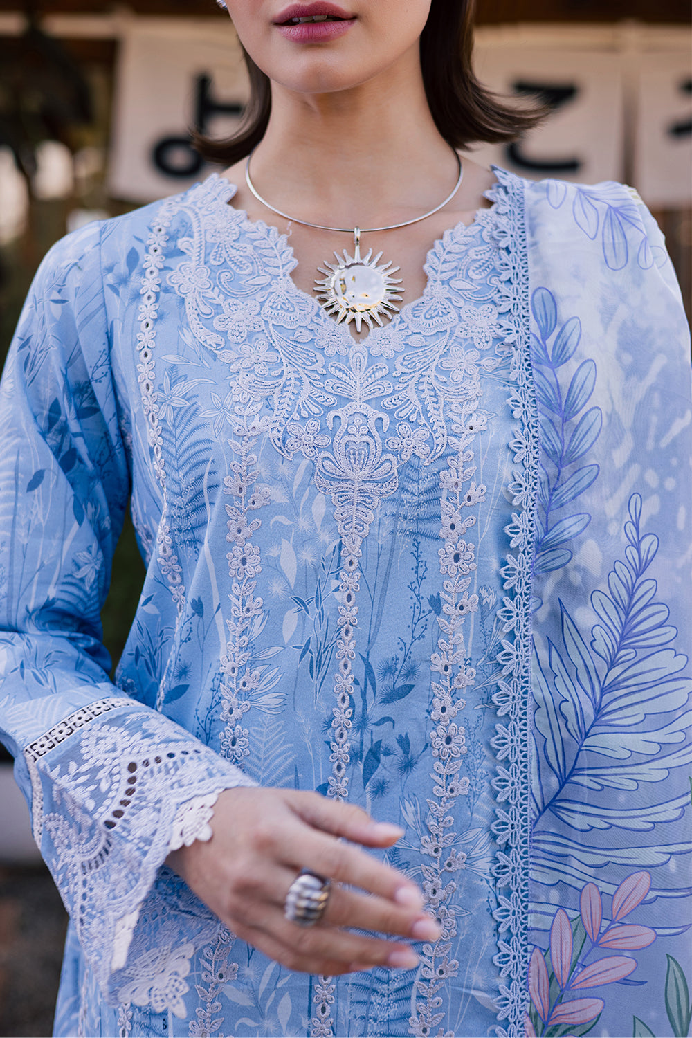SEREEN (AV-05) Silk Pakistani Summer Dresses - aabyaan - 5