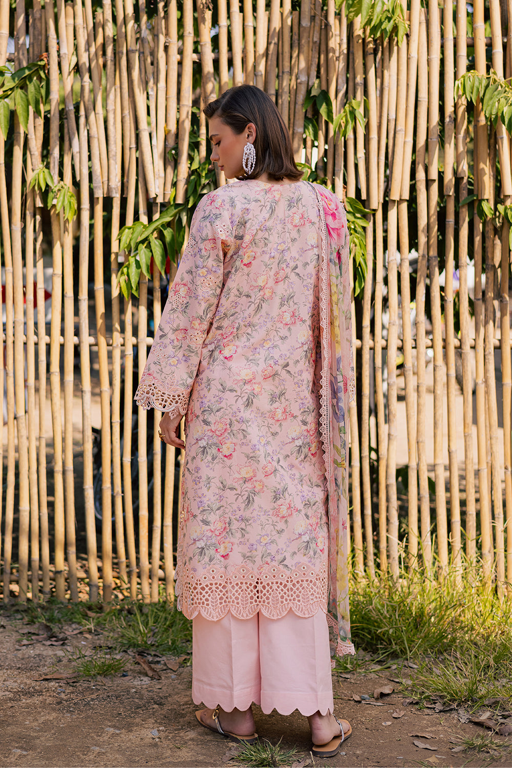 NAQSH (AV-06) Chiffon Pakistani Summer Dresses - aabyaan - 3