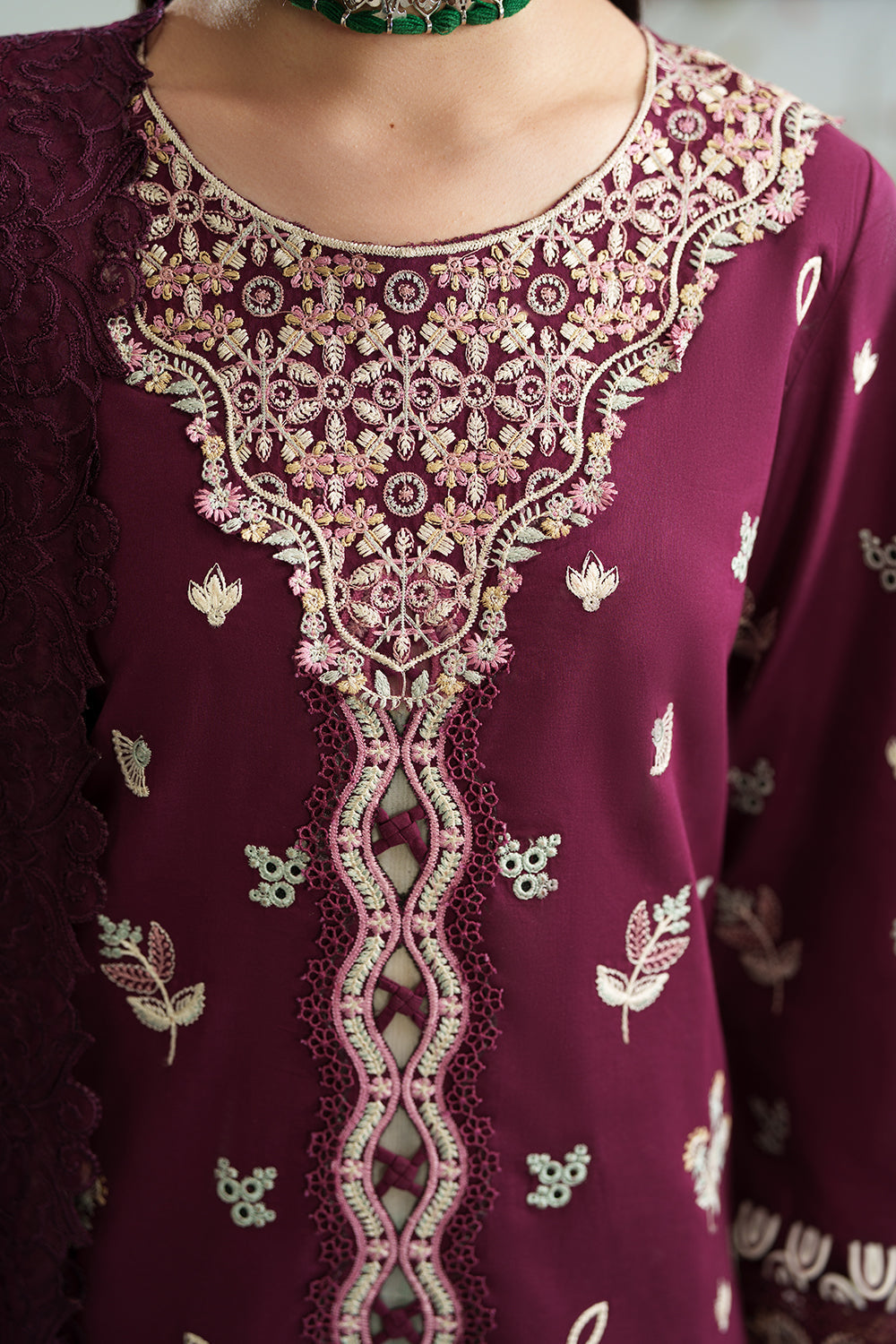 VELOUR (AD-01) Chiffon Pakistani Formal Dresses - aabyaan - 5