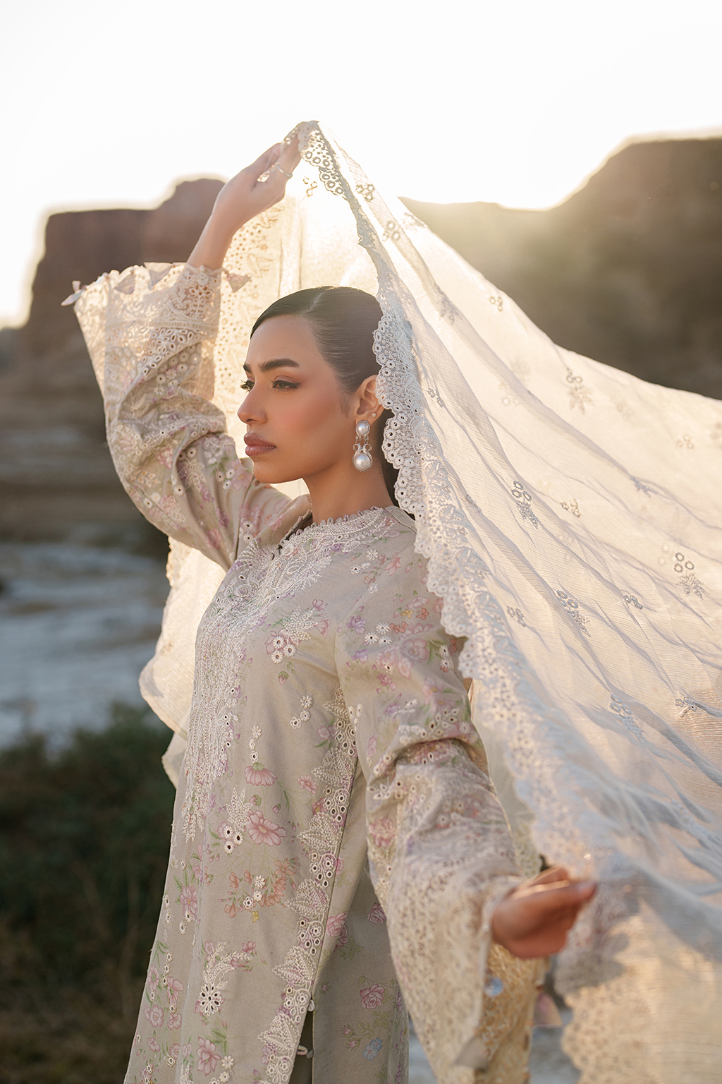 MEHVES Pakistani Designer Dress