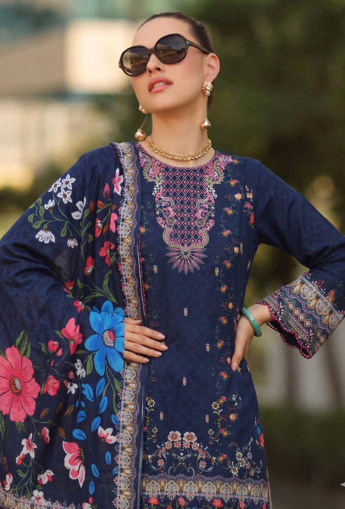 Saira Bano - D09 Lawn Pakistani Summer Dresses - Humdum - 2