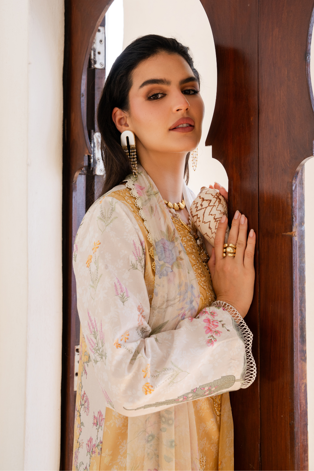 NURAYA (AZ-10) Chiffon Pakistani Summer Dresses - aabyaan - 5