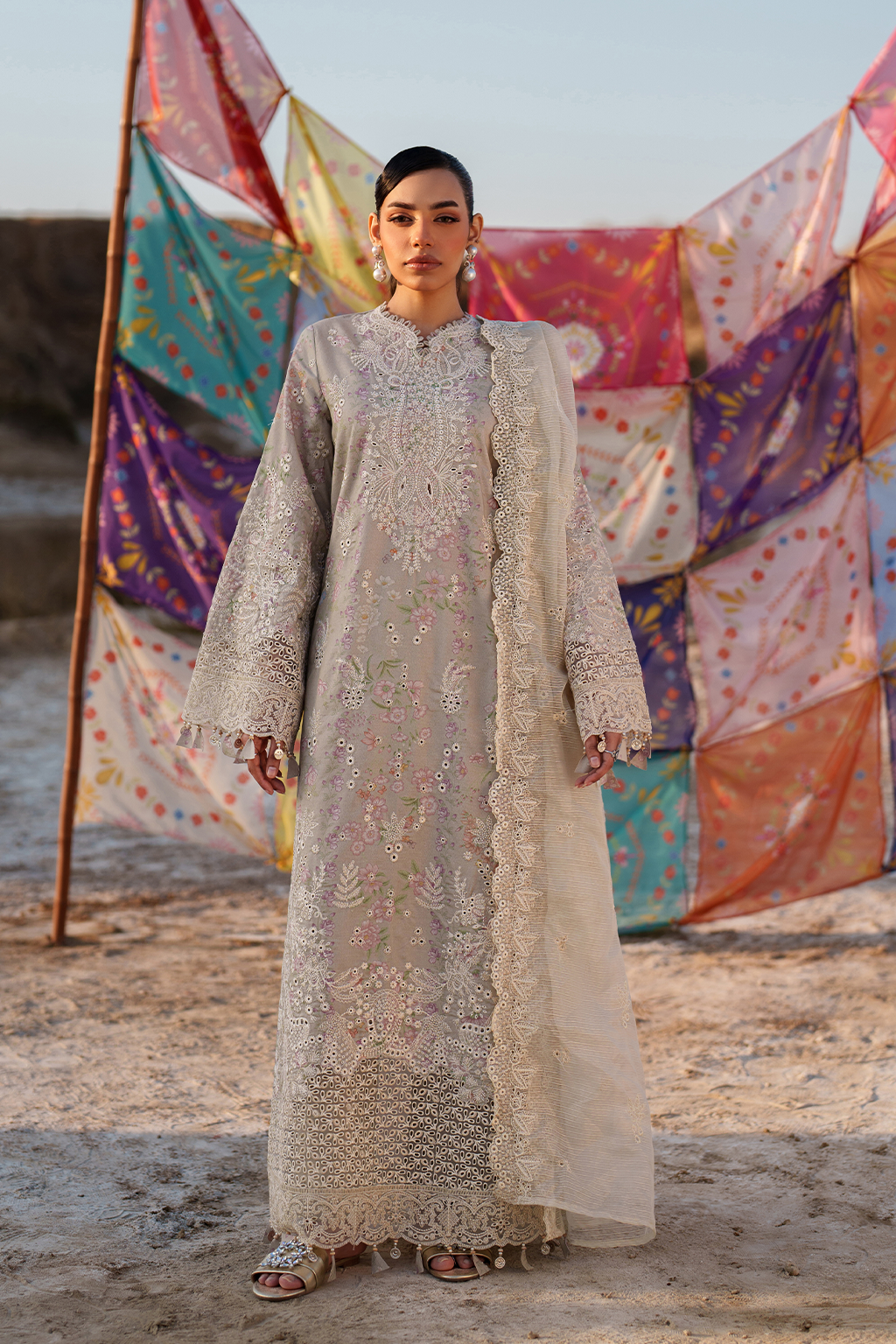 MEHVES Pakistani Designer Dress