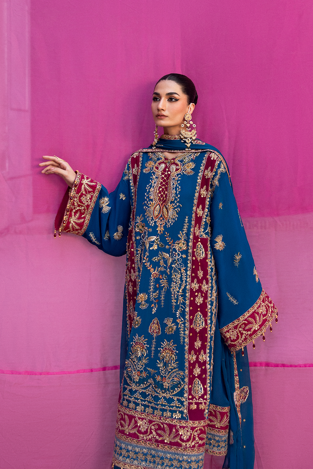 VELANIS Embroidered Pakistani Dress