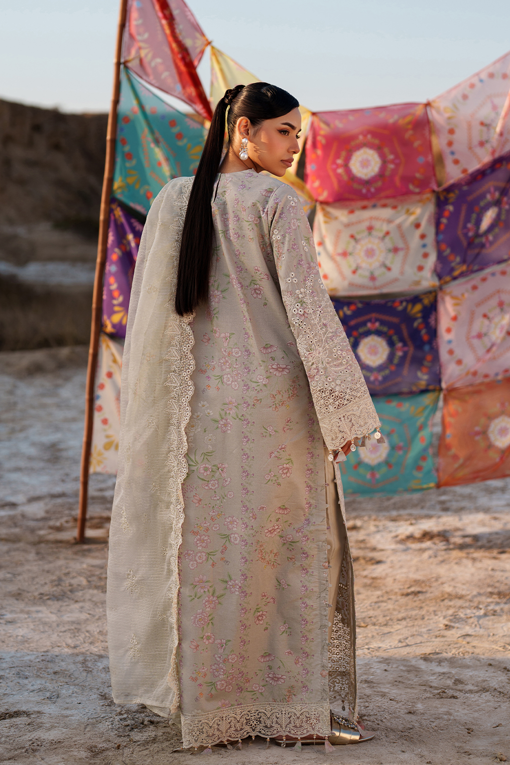 MEHVES Pakistani Designer Dress