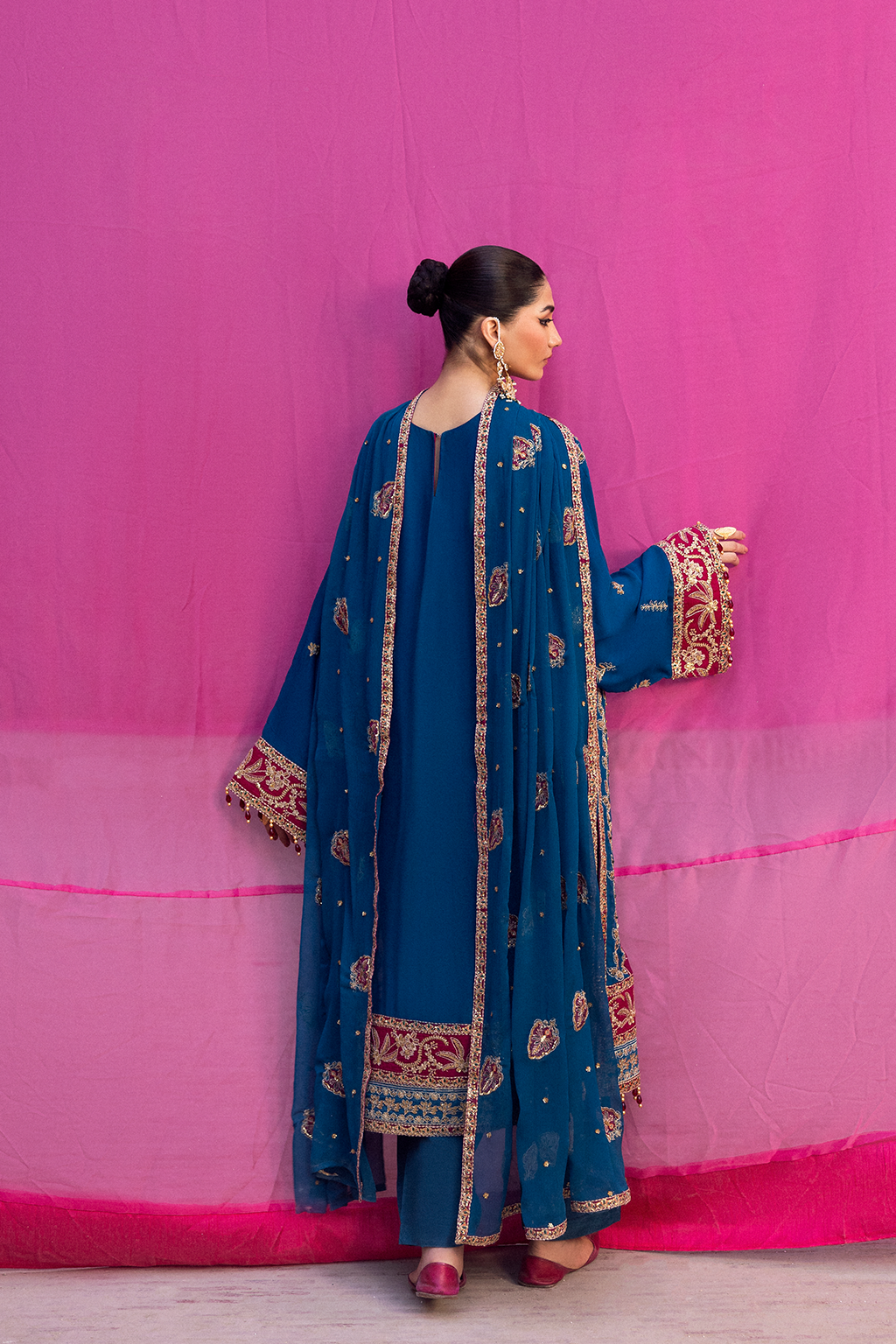 VELANIS Embroidered Pakistani Dress