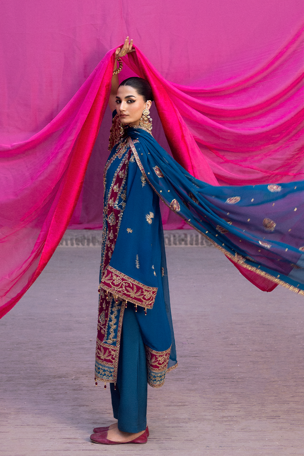 VELANIS Embroidered Pakistani Dress
