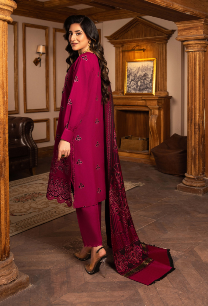 Aaima - D09 Jacquard Pakistani Winter Dresses - Humdum - 2