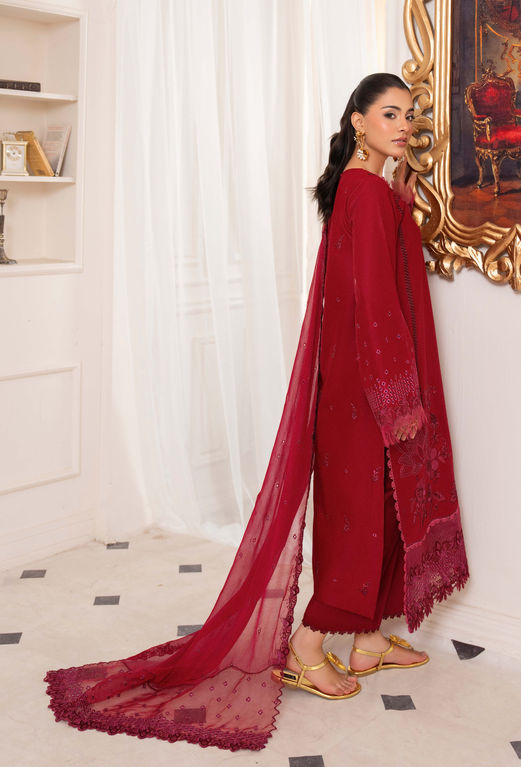 Nyra - D01 Chiffon Pakistani Summer Dresses - Humdum - 2