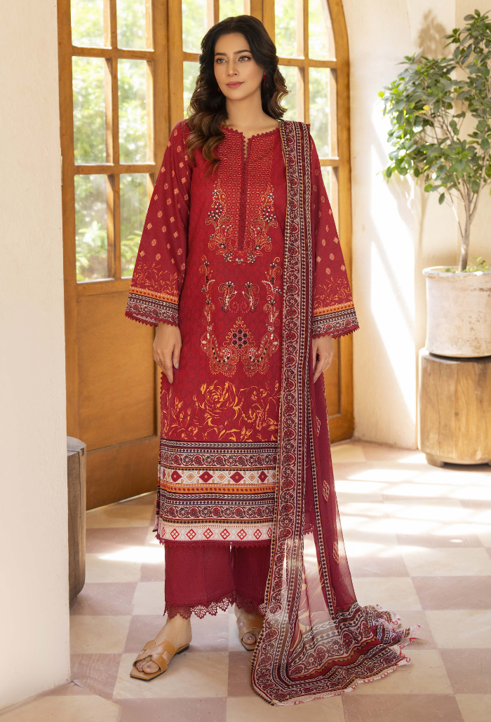 Zarwisha-D04 Chiffon Pakistani Summer Dresses - Humdum - 2