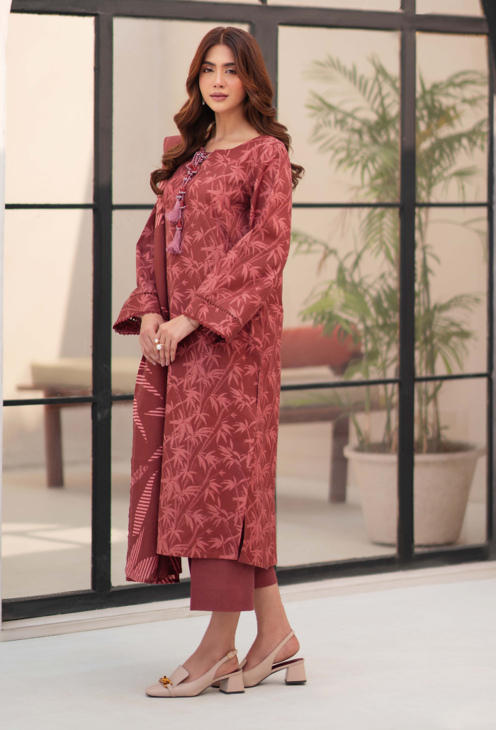 La vie - D03 Khaddar Pakistani Winter Dresses - Humdum - 2