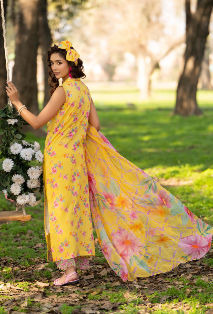 Eden Garden Chapter 3 - D03 Chiffon Pakistani Summer Dresses - Humdum - 2