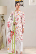 Floral Lawn Cotton Pakistani Summer Dresses - Humdum - 1