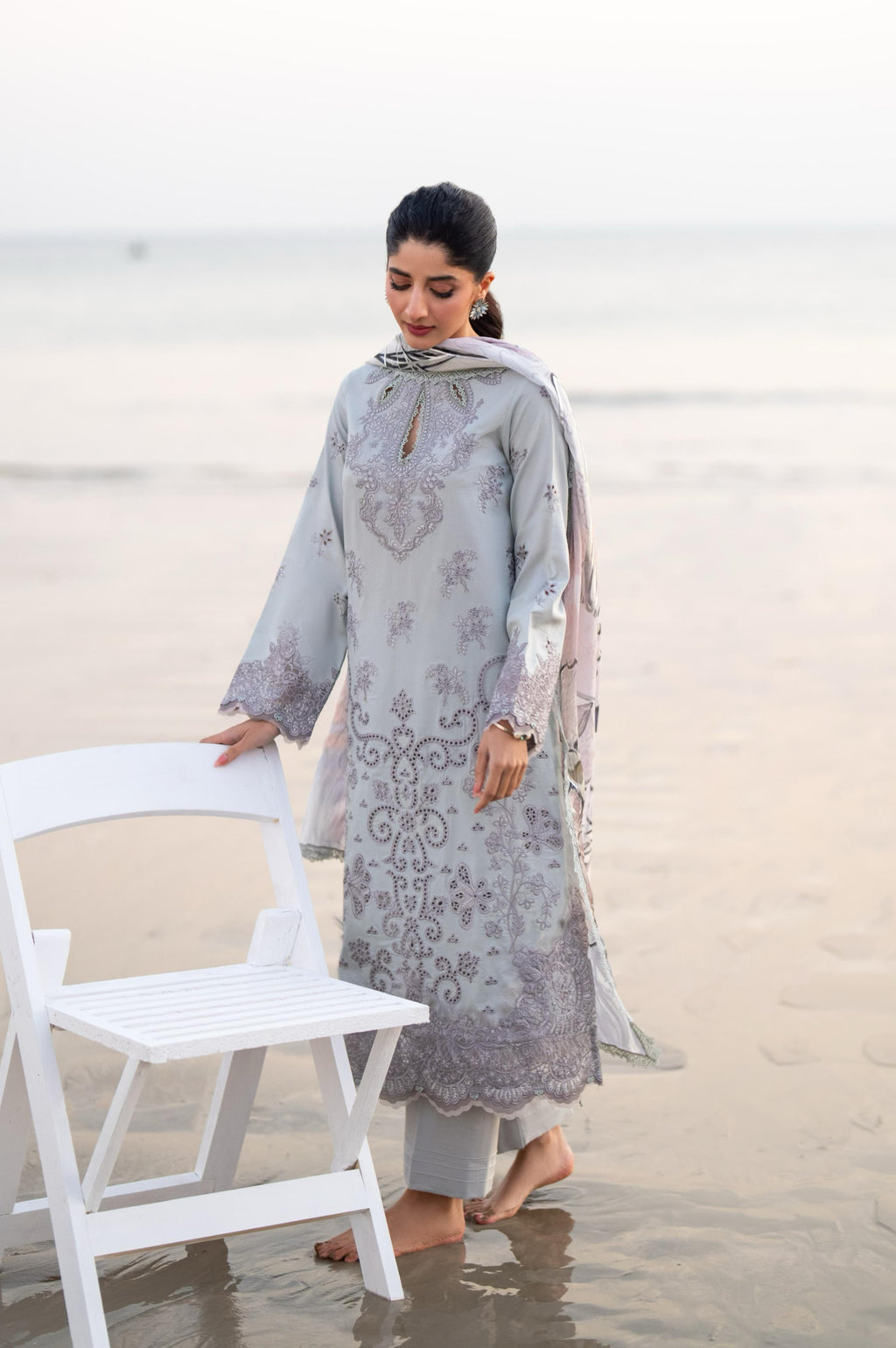 ZUMAR (AS-10) Cotton Pakistani Summer Dresses - aabyaan - 4