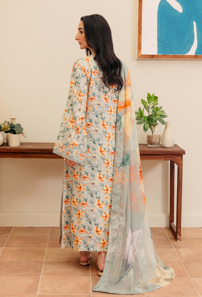 MIRAL - D01 Chiffon Pakistani Winter Dresses - Humdum - 2