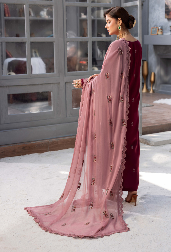 Fareeha - D07 Chiffon Pakistani Winter Dresses - Humdum - 3