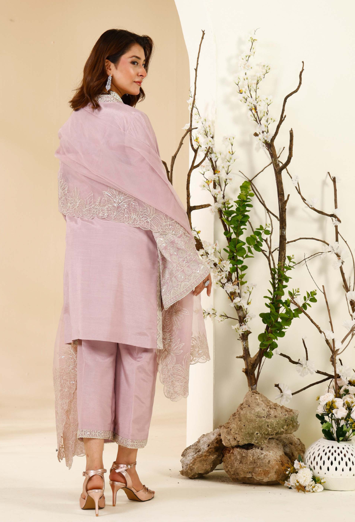 Rabt - D02 Raw Silk Pakistani Formal Dresses - Humdum - 3