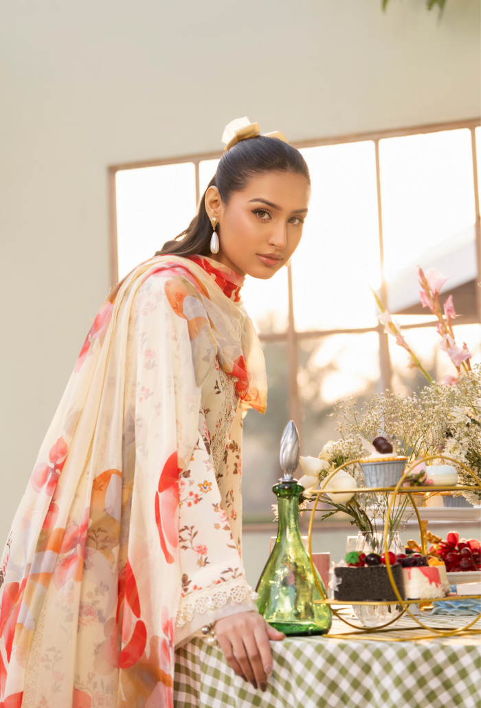 Gardenia'26 - D05 Chiffon Pakistani Summer Dresses - Humdum - 5