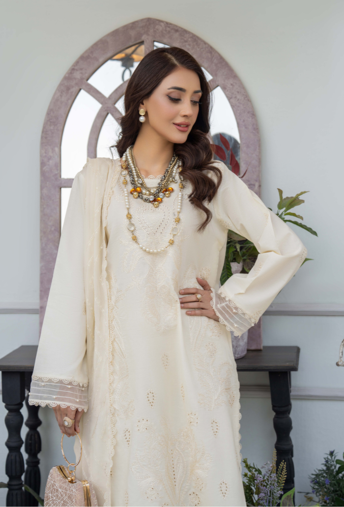 Aviva - D03 Chiffon Pakistani Summer Dresses - Humdum - 3