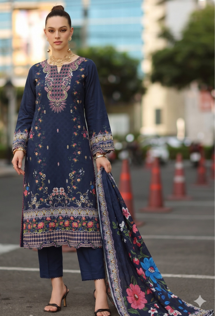 Saira Bano - D09 Lawn Pakistani Summer Dresses - Humdum - 1