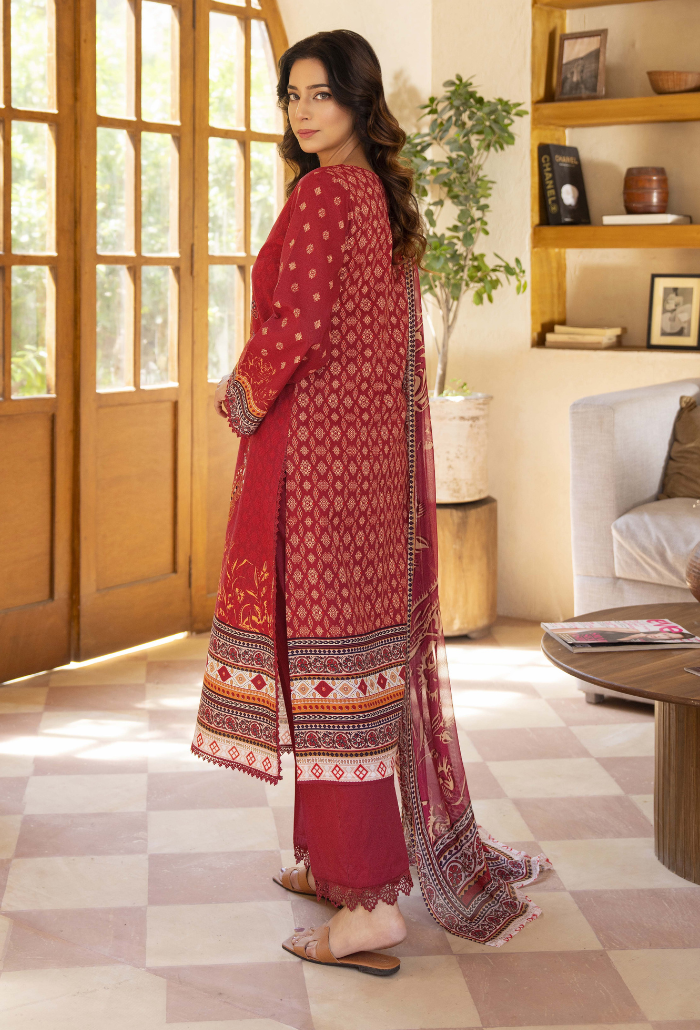 Zarwisha-D04 Chiffon Pakistani Summer Dresses - Humdum - 3